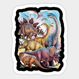 Types Of Dinosaurs Graphics Dino Identificatio Sticker